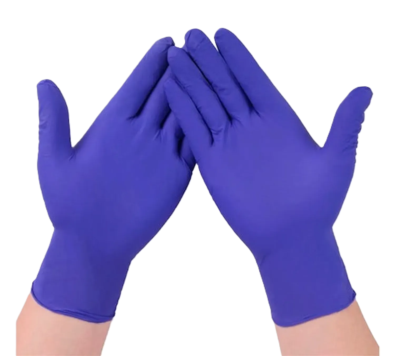 GUANTES DE NITRILO AZUL COBALTO TALLA M X 100 UND