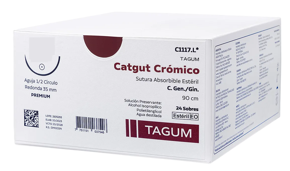 CATGUT CROMICO 3/0 DS 20
