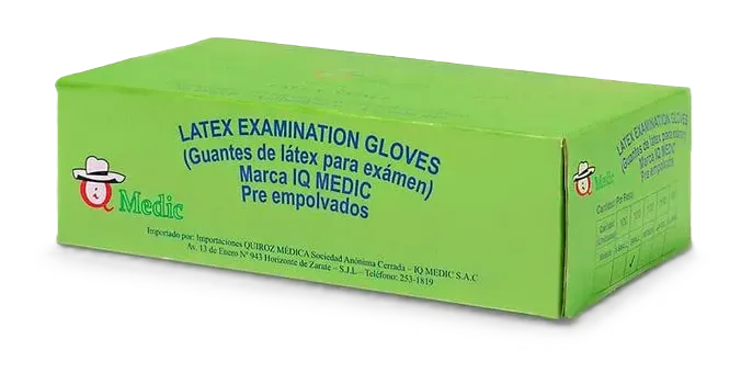 GUANTES DESCARTABLES DE LATEX TALLA M X 100 UND