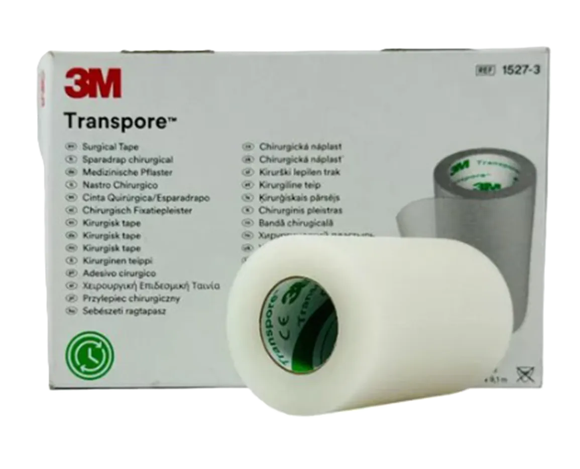ESPARADRAPO TRANSPORE X 4 CORTES - 1527(3)