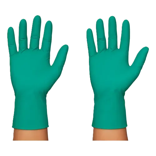GUANTES DE NITRILO VERDE TALLA M X 100 UND