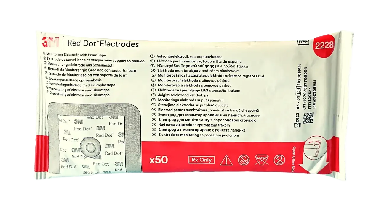 ELECTRODOS RED DOT X 50 UND - 2228