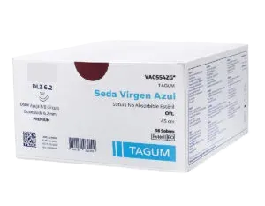 SEDA VIRGEN NEGRA 6/0 DOBLE AGUJA ESPATULADA