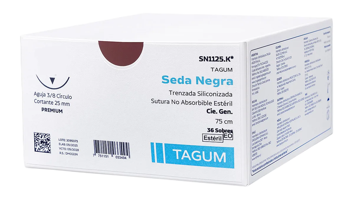 SEDA NEGRA 6/0 DS 15 X 24 UND