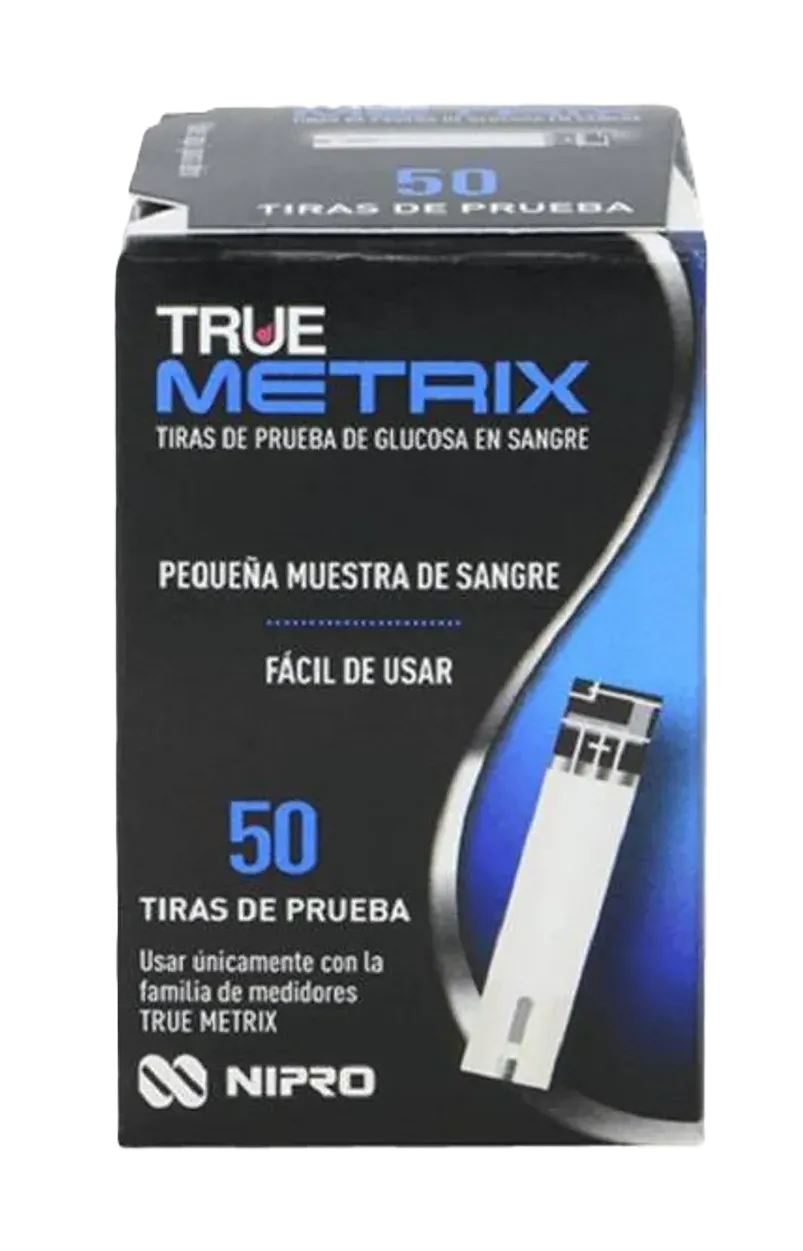 TIRAS DE GLUCOSA TRUE METRIX X 50 UND