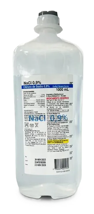 CLORURO DE SODIO X 1 LT