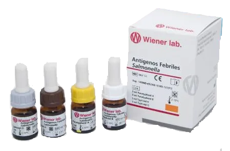 ANTIGENOS FEBRILES PARA SALMONELLA DE 5 ML X 4 UND