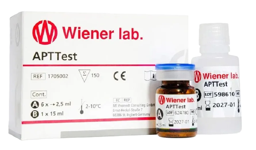 TROMBOPLASTINA APTTEST AL 2.5 ML DE 150 DETERMINACIONES X 6 UND