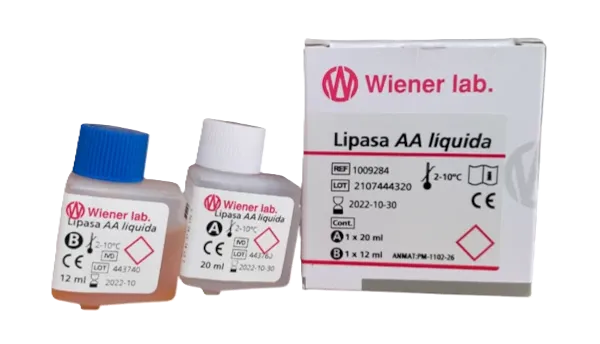 LIPASA AA LIQUIDA (1 X 20 ML + 1 X 12 ML) DE 32 DETERMINACIONES