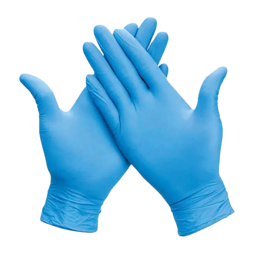 GUANTES DE NITRILO CELESTE TALLA M X 100 UND