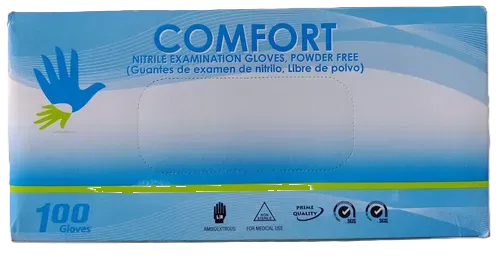 GUANTES DE NITRILO CELESTE TALLA M X 100 UND (3.5G)
