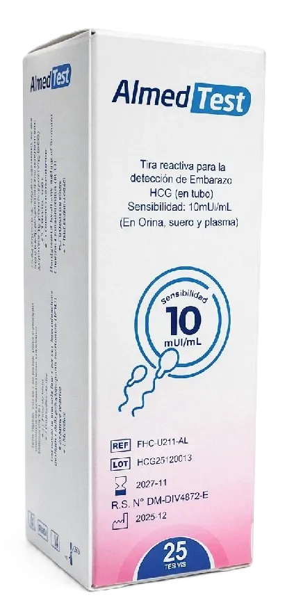 PRUEBA PARA HCG X 25 UND