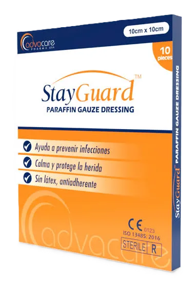 GASA PARAFINADA DE 10 X 10 CM - STAY GUARD