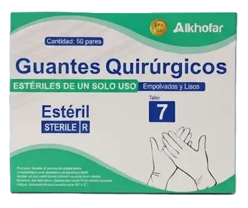GUANTES QUIRURGICOS TALLA 7 X 50 PARES