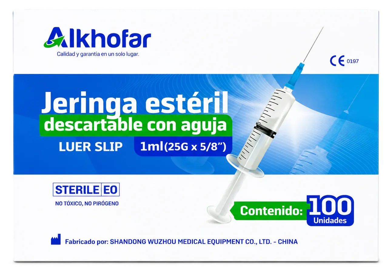 JERINGA DE 1 ML TUBERCULINA X 100 UND