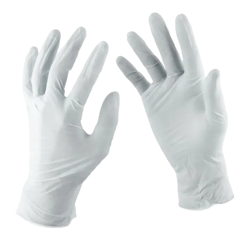 GUANTES DESCARTABLES DE LATEX SIN POLVO TALLA L X 100 UND