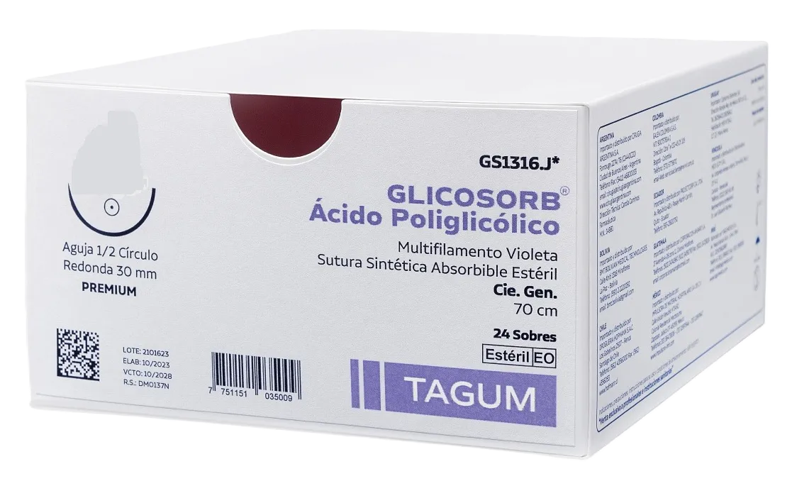 ACIDO POLIGLICOLICO 3/0 HR 20 X 24 UND