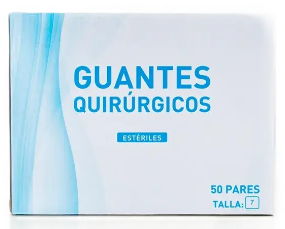 GUANTES QUIRURGICOS TALLA 7 X 50 PARES