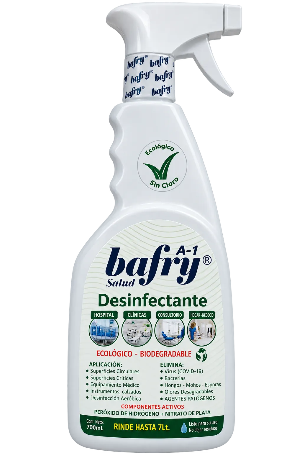 DESINFECTANTE PARA SUPERFICIES Y DISPOSITIVOS MEDICOS X 700 ML