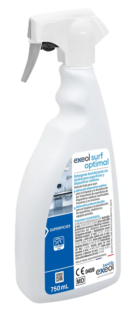 DESINFECTANTE PARA SUPERFICIES Y DISPOSITIVOS MEDICOS X 750 ML - EXEOL SURF OPTIMAL