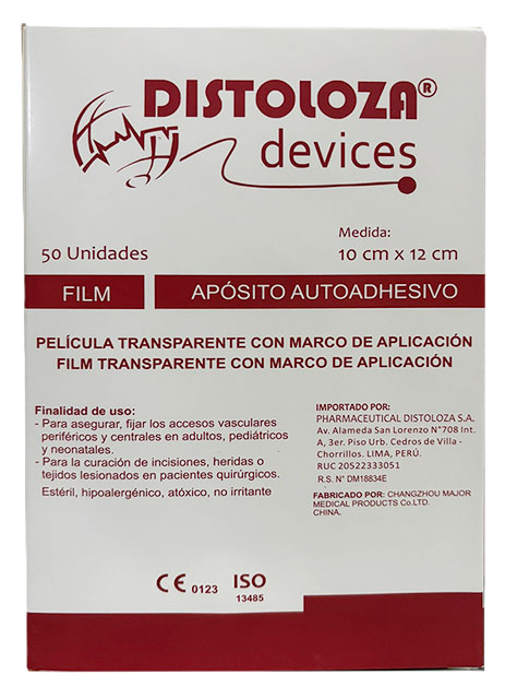 APOSITO TRANSPARENTE DE 10 X 12 CM