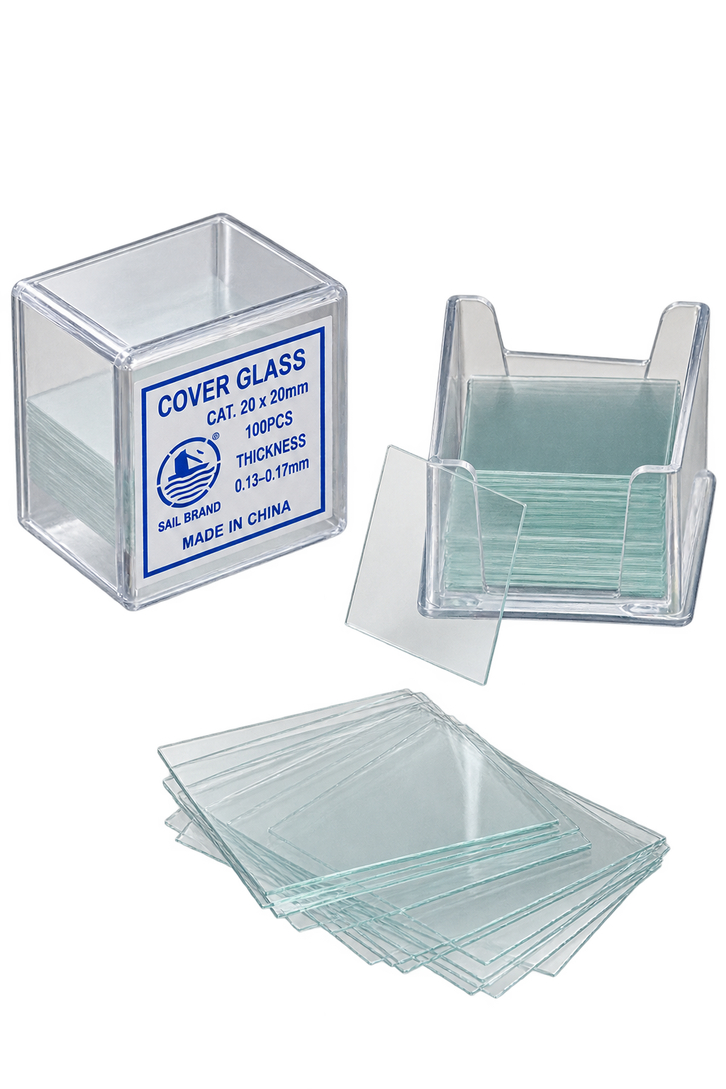 LAMINA CUBRE OBJETO DE 20 X 20 MM X 100 UND