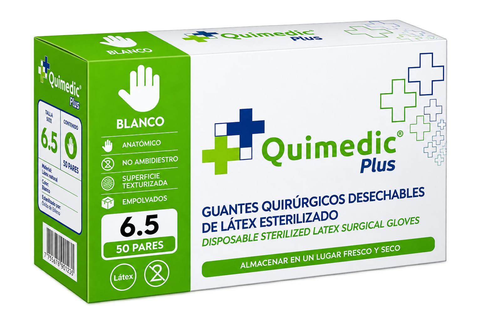 GUANTES QUIRURGICOS TALLA 6.5 X 50 PARES