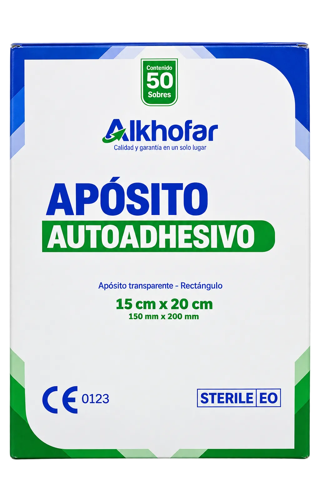 APOSITO TRANSPARENTE DE 15 X 20 CM