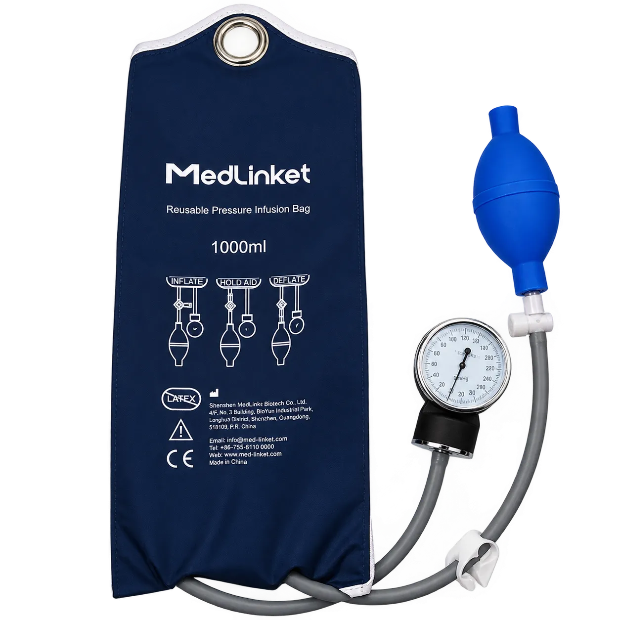 BOLSA DE INFUSION A PRESION X 1 LT