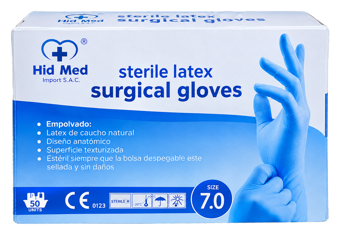 GUANTES QUIRURGICOS TALLA 7 X 50 PARES