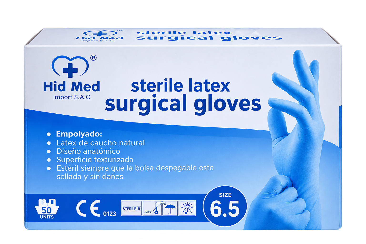 GUANTES QUIRURGICOS TALLA 6.5 X 50 PARES