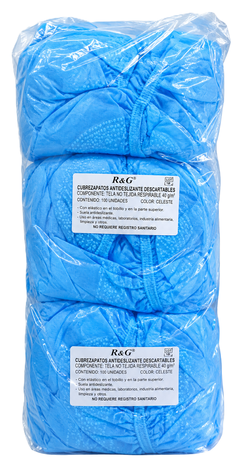 BOTAS DESCARTABLES CON ANTIDESLIZANTE X 100 UND