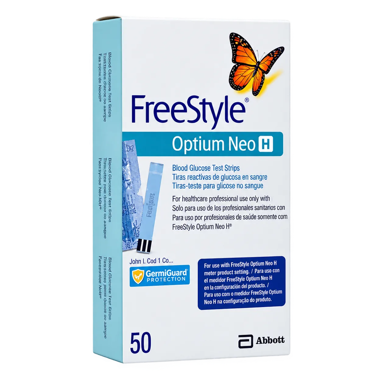 TIRAS DE GLUCOSA FREESTYLE OPTIUM NEO H X 50 UND