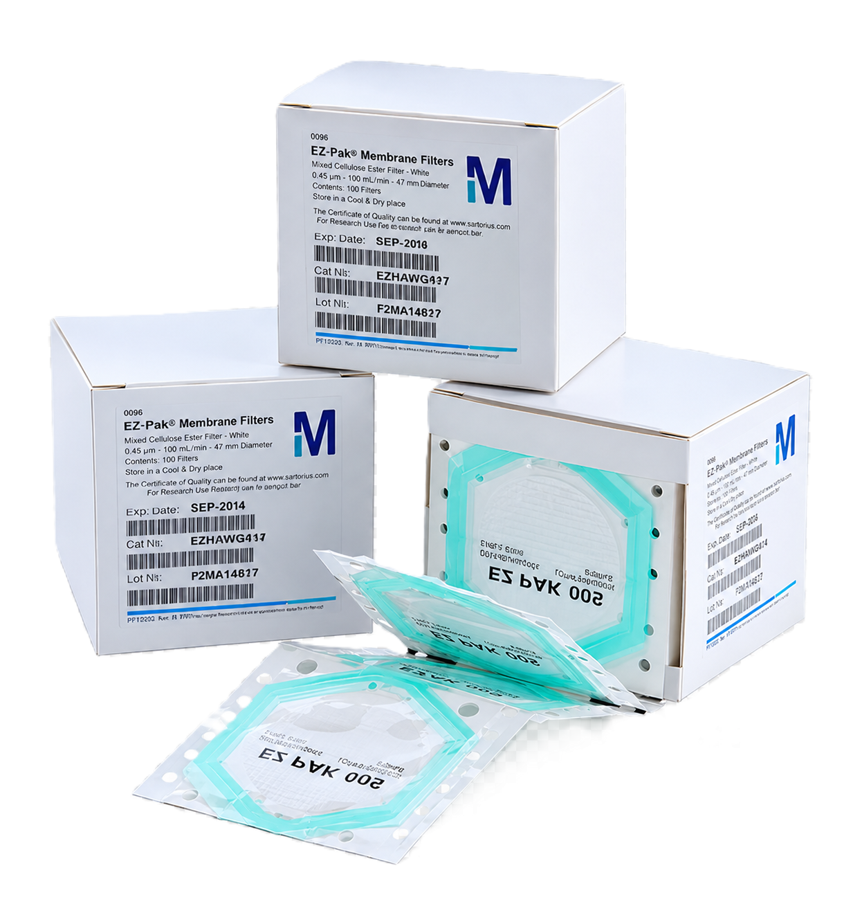 FILTRO DE MEMBRANA ESTERIL DE 0.45 MICRAS X 100 UND