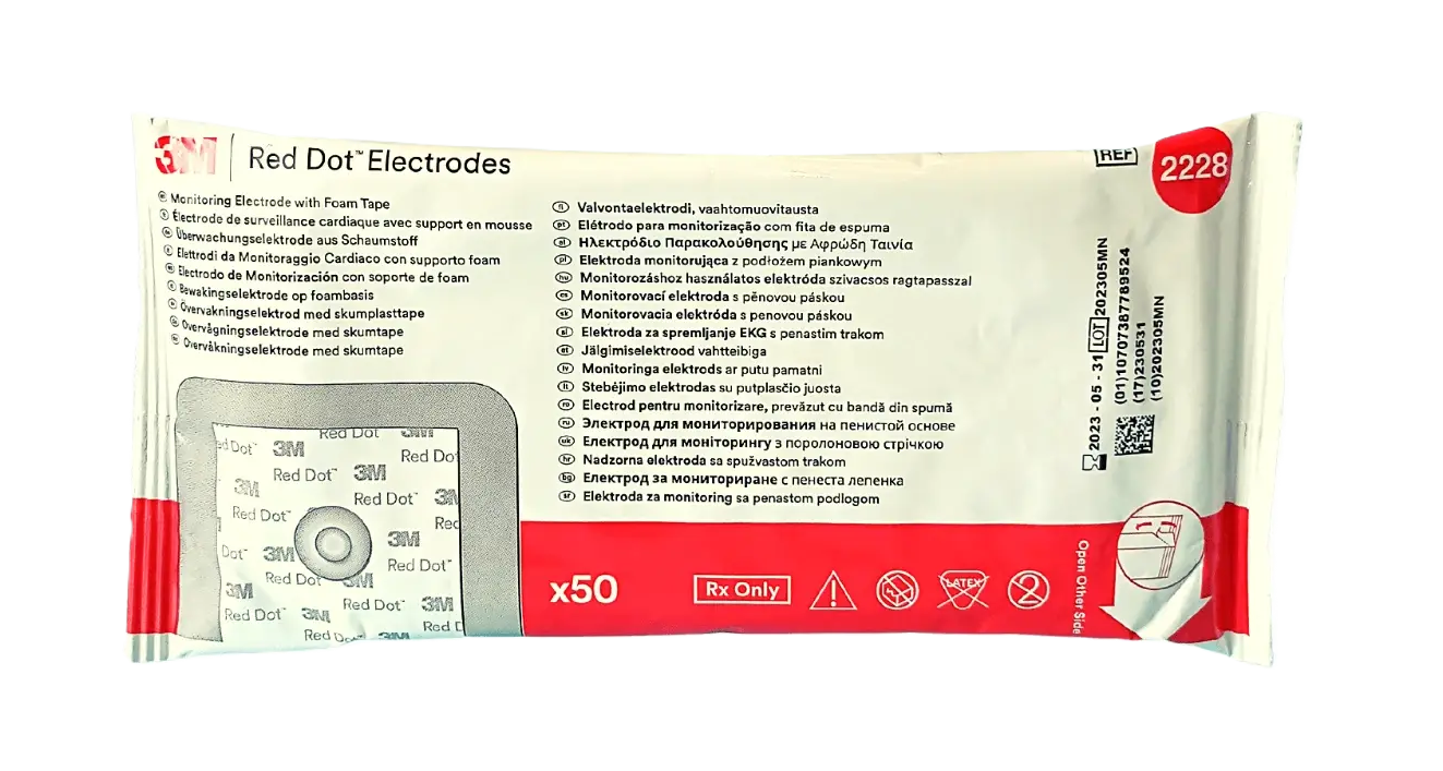 ELECTRODOS RED DOT X 50 UND - 2228